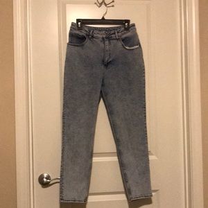 Cheap Monday Donna ice blue 90’s high waisted mon jeans, 30/32